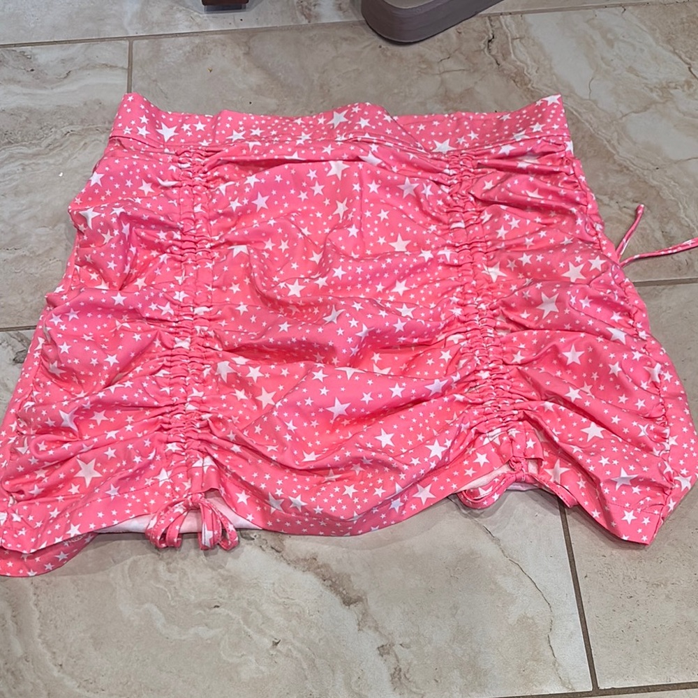 Pink Star Patterned Skirt